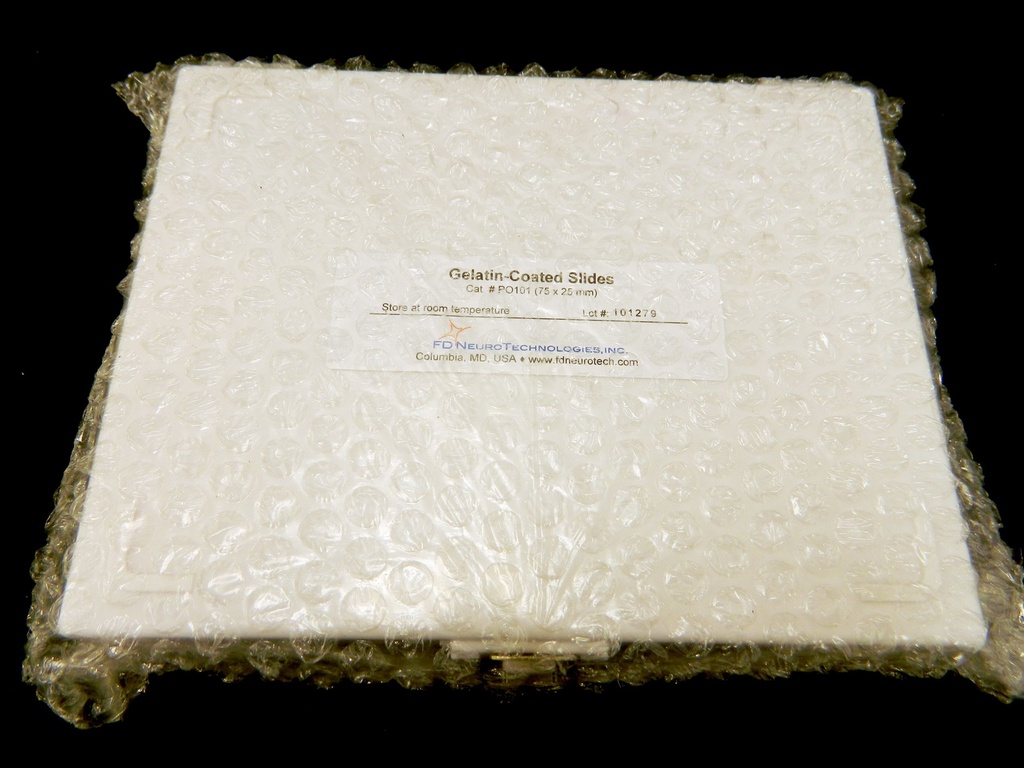 Gelatin-Coated Microscope Slides (75X25 Mm) - 100 slides/box